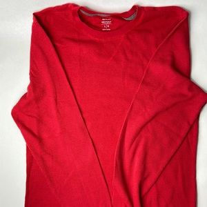 Red thermal shirt